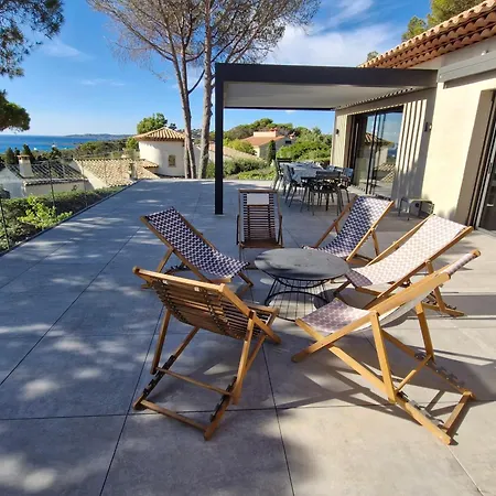 Villa 7 Pieces, Face A La Plage, Piscine Chauffee, 18 Pers, Sejour De Luxe - Fr-1-780-14 Sainte-Maxime